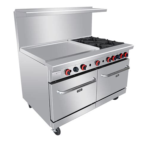 4 burner gas stove for restaurant